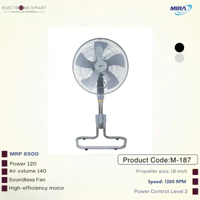 MIRA Stand Fan 18 Inch M-187 Grey